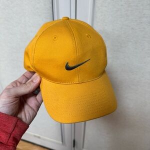 Vintage Nike Snapback Hat Mustard Green 90s Cap